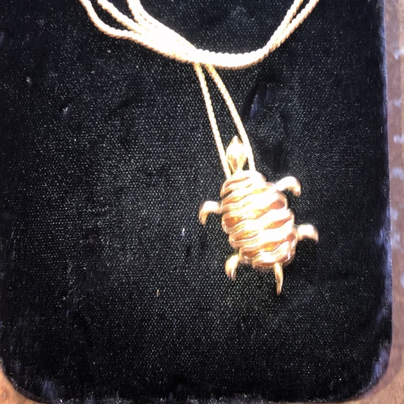 Kenneth jay lane amber turtle necklace - Picture 4 of 10
